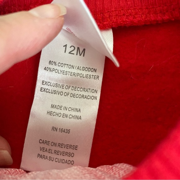 NWOT Disney Minnie Mouse red gray leggings sweatshirt set 12 months - Picture 9 of 12